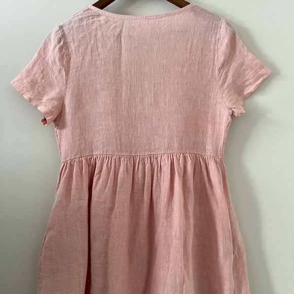 PRIV x Jillian Harris Hampton Linen Dress In Light Pink Size XS - Picture 6 of 11